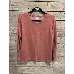 Men'sCanyon Guide Outfitters Red Long Sleeve Shirt Size Medium With Front Pocket